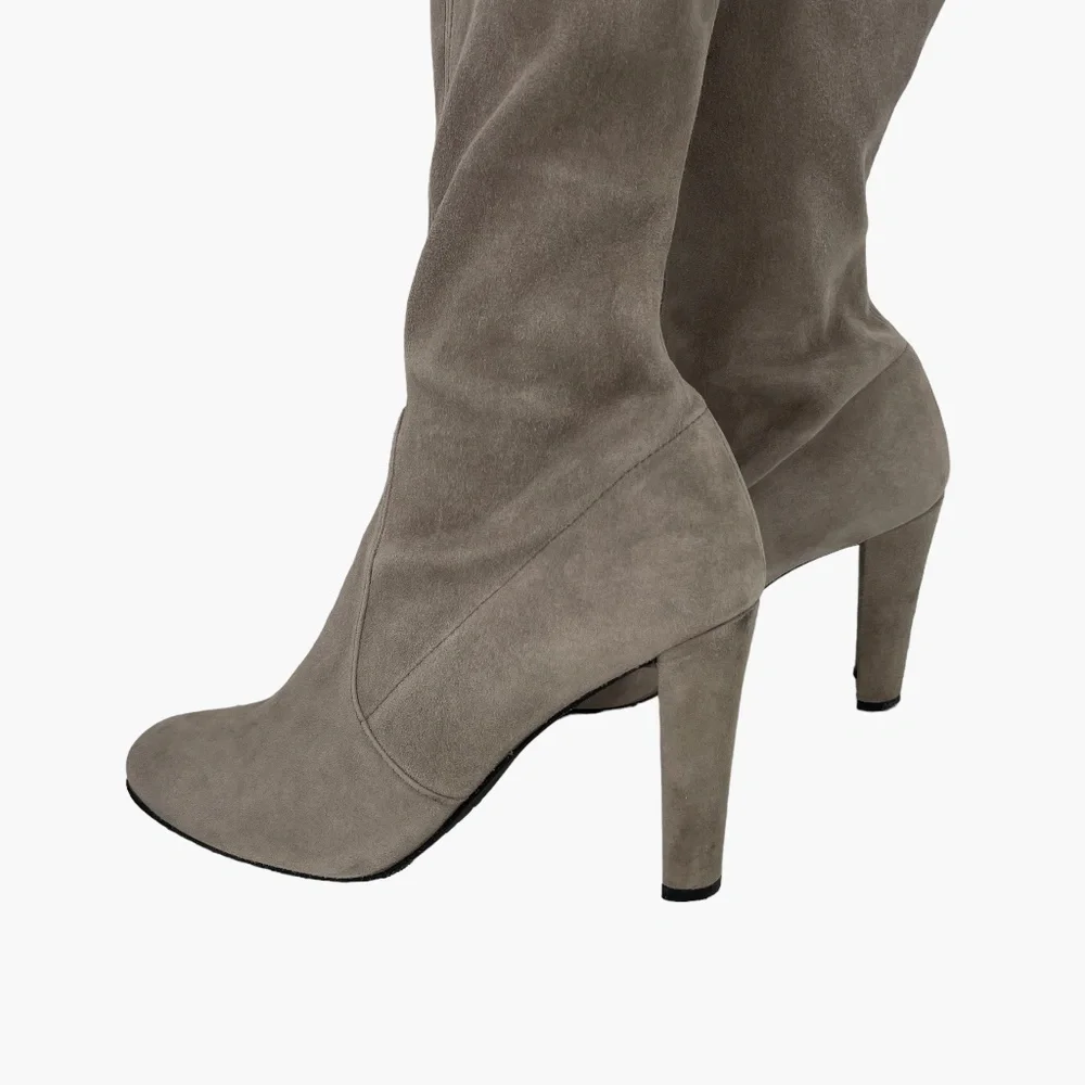 Stuart Weitzman Gray Suede Highland‎ Boot